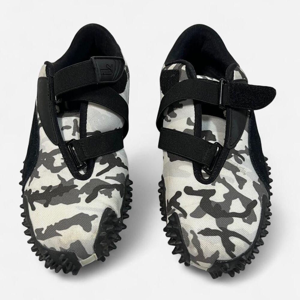 Black and white Puma mostro camo trainers - Picture 1 of 8